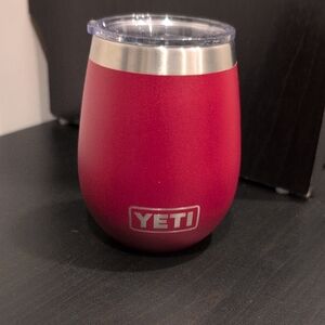 Yeti Red Stainless Steel Wine Tumbler